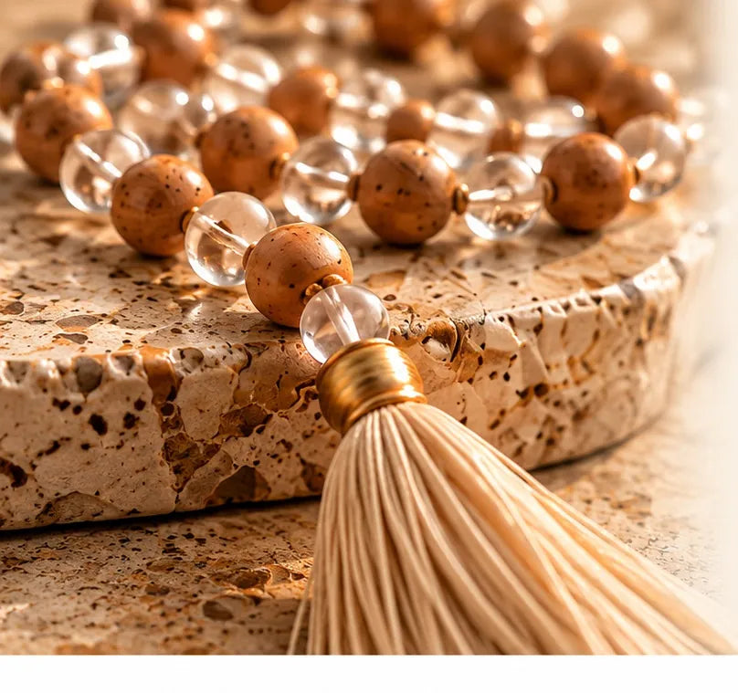 Chandan Crystal Japa Mala