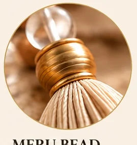 Meru bead at the completion of the mala